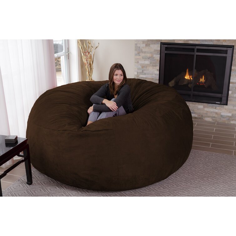 Latitude Run Extra Large Bean Bag Sofa Reviews Wayfair   Extra Large Bean Bag Sofa 